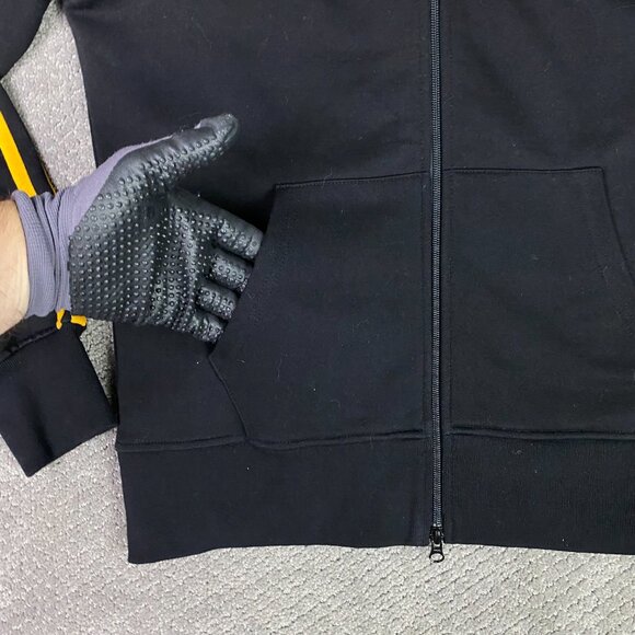 Vintage Roots Canada Track Jacket Men's Large Black Maple Leaf Team Athletic Y2K - Picture 4 of 12